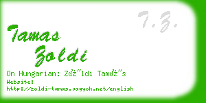 tamas zoldi business card